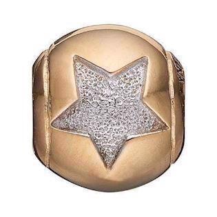 Christina Forgyldt sølv Moon & Star Kugle med sølv stjerne og måne, model 623-G87 køb det billigst hos Guldsmykket.dk her